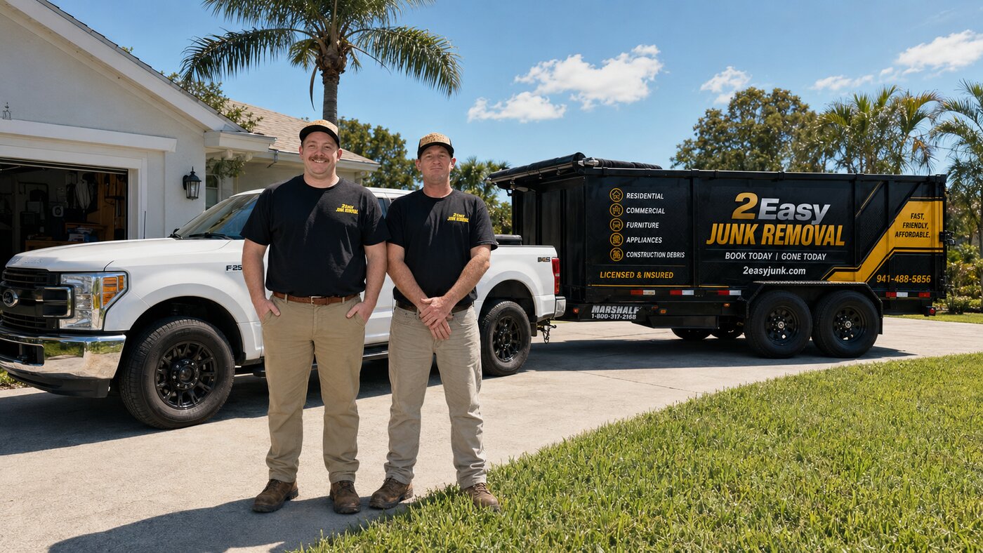 2 Easy Junk Removal crew serving Bradenton