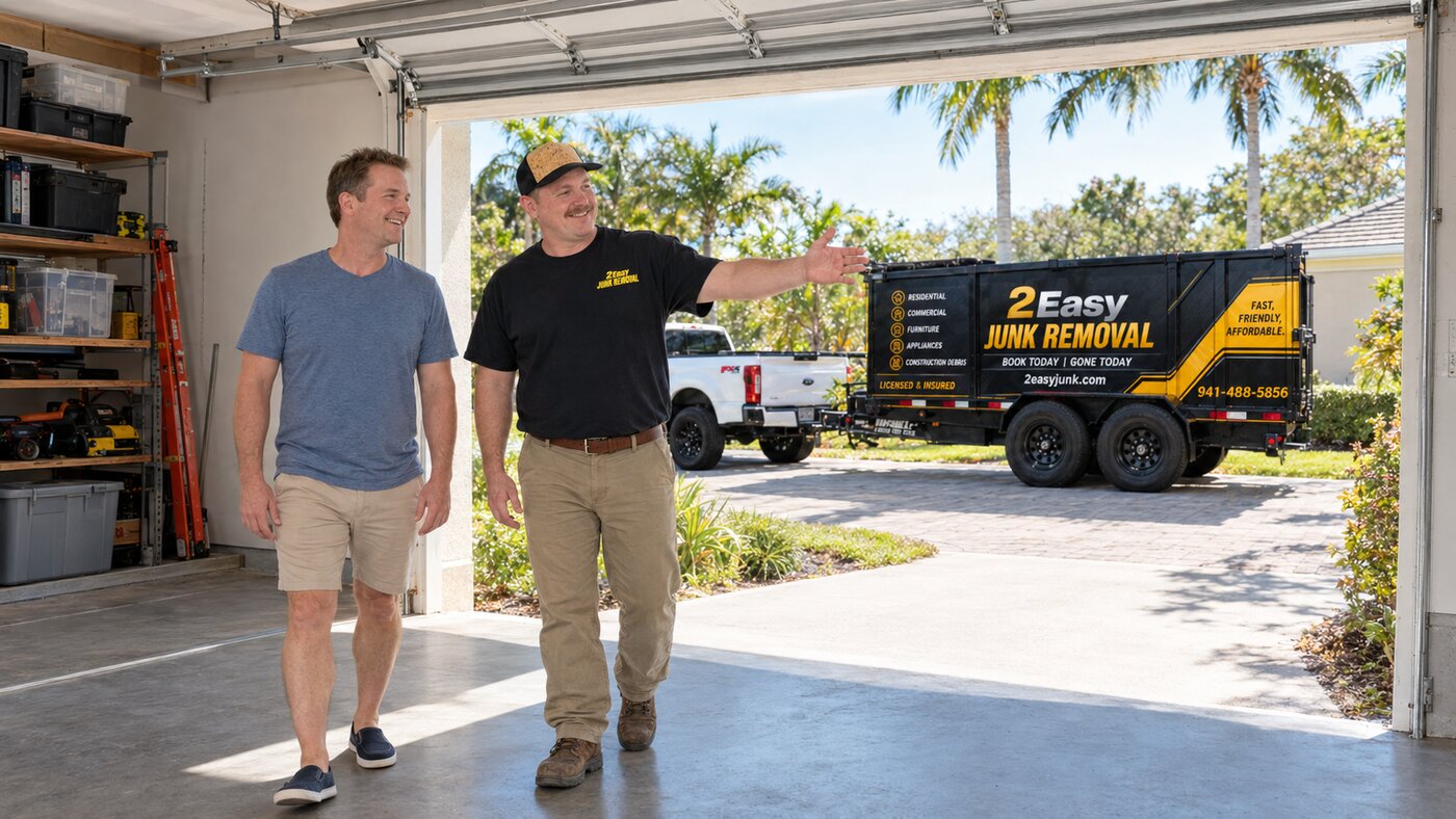 2 Easy Junk Removal crew